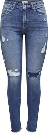 ONLY Skinny Mid Blush Jeans medium blue denim (Damen)