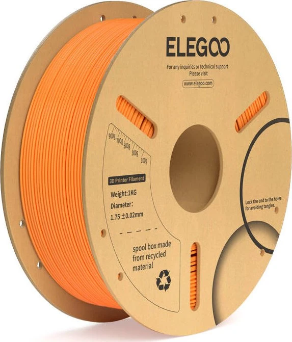 Elegoo PLA+, orange, Spule, 1.75mm, 1.00kg