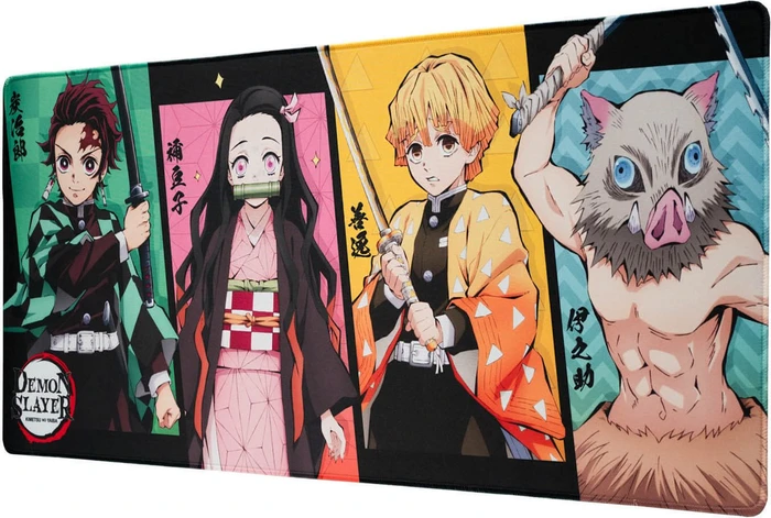 Grupo Erik Editores Demon Slayer Characters XL Mousepad, 800x350mm, mehrfarbig
