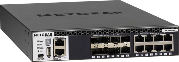Netgear ProSAFE M4300 Desktop 10G Managed Switch, 8x RJ-45, 8x SFP+