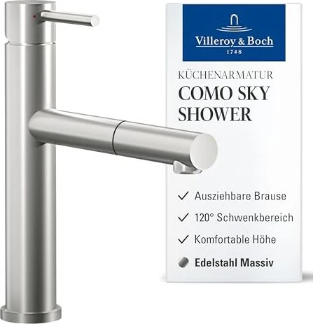 Villeroy & Boch Como Sky Shower HD edelstahl massiv