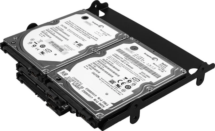 Axagon 5.25" auf 4x 2.5" Einbaurahmen, schwarz