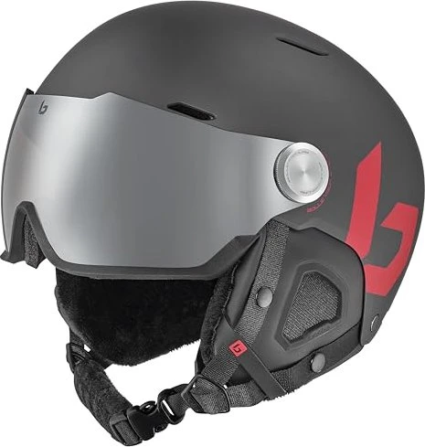 Bollé Might Visor Helm titanium red matte