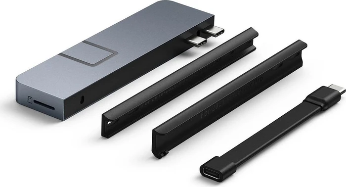Targus HyperDrive DUO PRO 7-in-2 USB-C Hub - Grey, 2x USB4 [Stecker]
