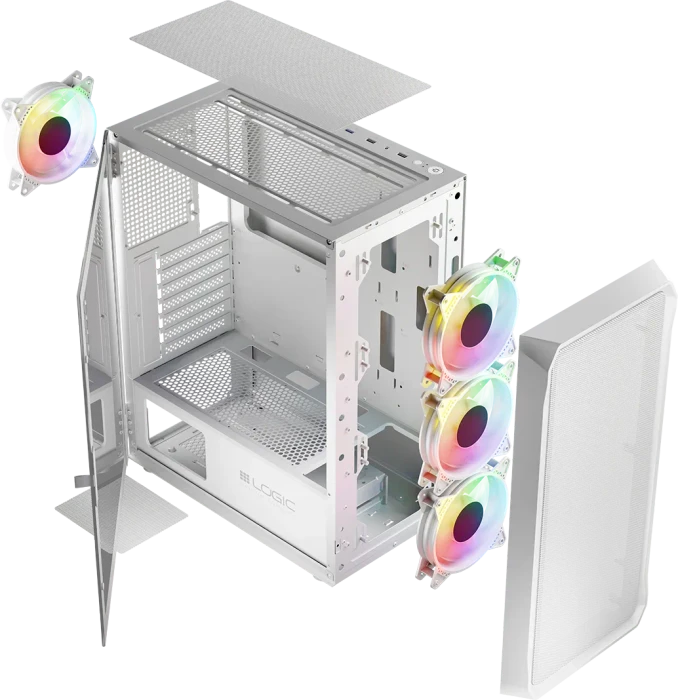 Logic Concept Portos ARGB Midi White, Glasfenster