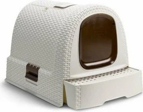 Curver Cat Litter Box, creme/mocca