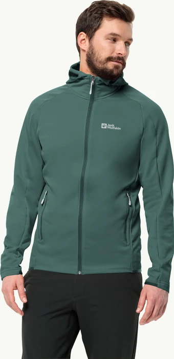 Jack Wolfskin Alpgrat Hooded FZ Jacke jade green (Herren)