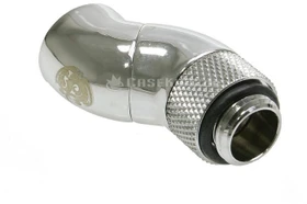 Bitspower Winkel G1/4" auf G1/4" 2x drehbar glänzend silber