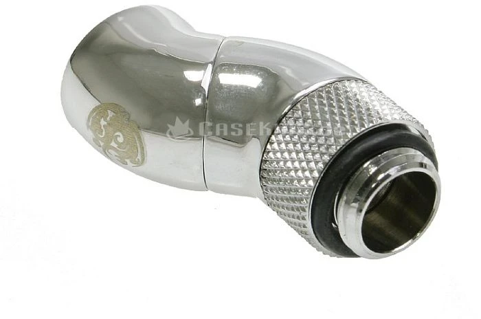 Bitspower Winkel G1/4" auf G1/4" 2x drehbar glänzend silber