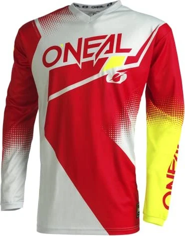O'Neal Element Racewear V.22 Trikot langarm rot/grau/neon gelb (Herren)