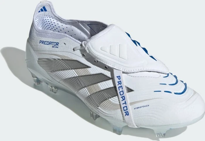 adidas Predator Elite Fold-Over Tongue FG cloud white/silver metallic/bright royal