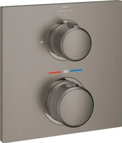 Grohe Allure Unterputz-Thermostat mit 1 Absperrventil hard graphite gebürstet