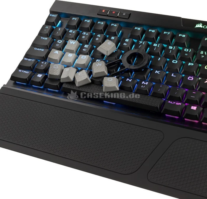 Corsair Gaming K70 RGB MK.2 Low Profile Rapidfire, MX LOW PROFILE RGB SPEED, USB, DE