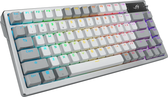 ASUS ROG Azoth White Wireless Gaming Keyboard, PBT, hot-swap, ROG NX SNOW, USB/Bluetooth, DE