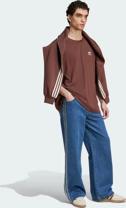 adidas Adicolor Oversized T-Shirt kurzarm auburn/off white (Herren)