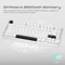 Wobkey Rainy 75 Lite, weiß/silber, HMX Violet Linear, USB/Bluetooth, US Vorschaubild