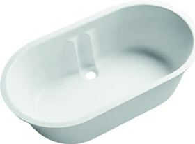 Geberit Bambini Ovalbadewanne für Babys, weiß-alpin/matt