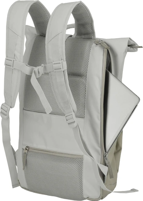 Travelite Basics Rollup Laptoprucksack, 15.6", Sand/Ivory