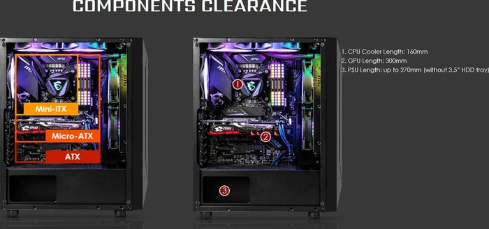 MSI MAG Vampiric 100R, Glasfenster