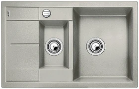 Blanco Metra 6 S Compact Einbau Becken reversibel mit Ablauffernbedienung perlgrau