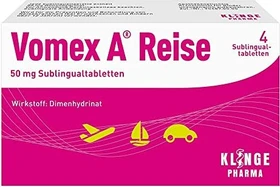 Vomex A Reise 50mg Sublingualtabletten, 4 Stück