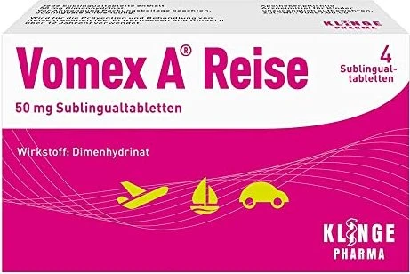 Vomex A Reise 50mg Sublingualtabletten, 4 Stück