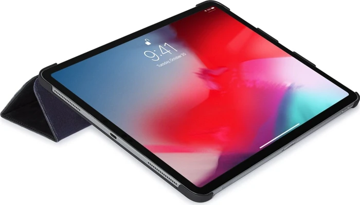 Decoded Leder Slim Cover für iPad Pro 12.9" 2018, schwarz