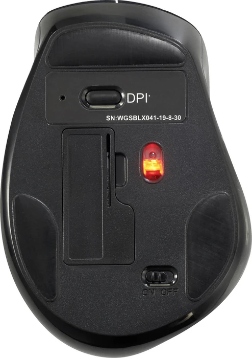 Renkforce RF-WM-230 Ergonomische Funk-Maus grau/schwarz, USB/Bluetooth