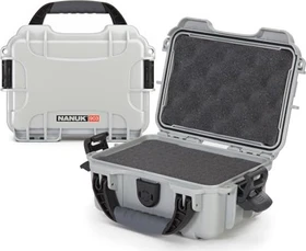 Nanuk 903 Schutzkoffer mit Schaumstoff silber