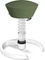 Aeris Swopper New Edition Bürohocker mit Gleitern, Feder Standard, Gestell Alu weiß, Bezug Mikrofaser Comfort grün Vorschaubild