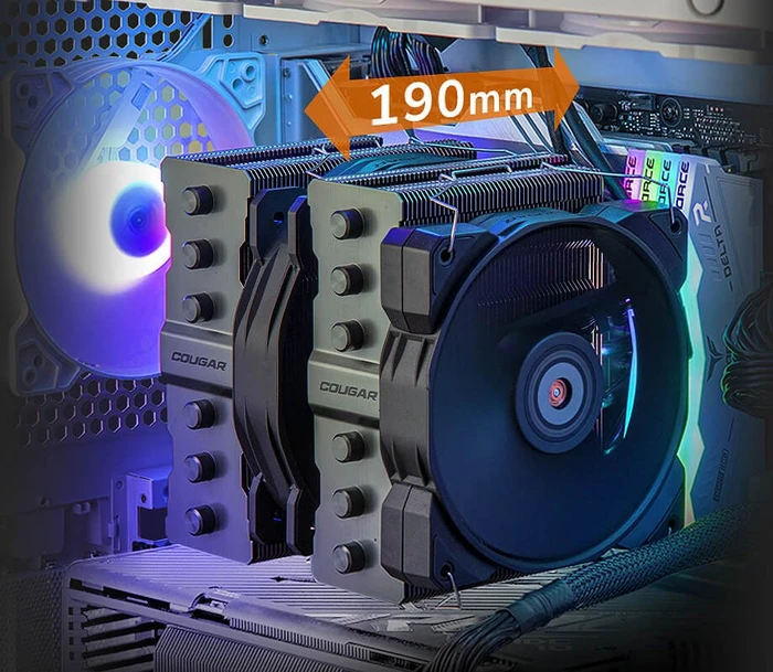 Cougar Duoface Pro RGB White, weiß, Glasfenster