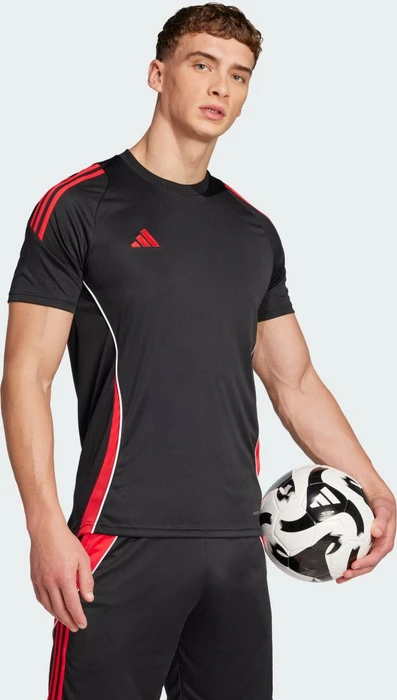 adidas Tiro 24 Trikot kurzarm black/pure ruby (Herren)