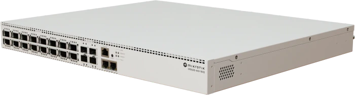 MikroTik Cloud Router Switch CRS520 Rackmount 100G Managed Switch, 16x QSFP28, 4x SFP28, 2x RJ-45