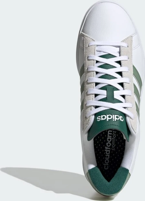adidas Grand Court 2.0 cloud white/silver green/collegiate green