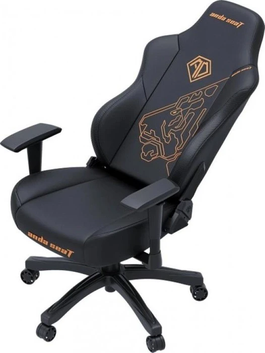 Anda Seat Phantom 3 L Gamingstuhl, Tiger Edition schwarz/Logo gold