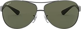 Ray-Ban RB3386 63mm gunmetal-black/polarized green