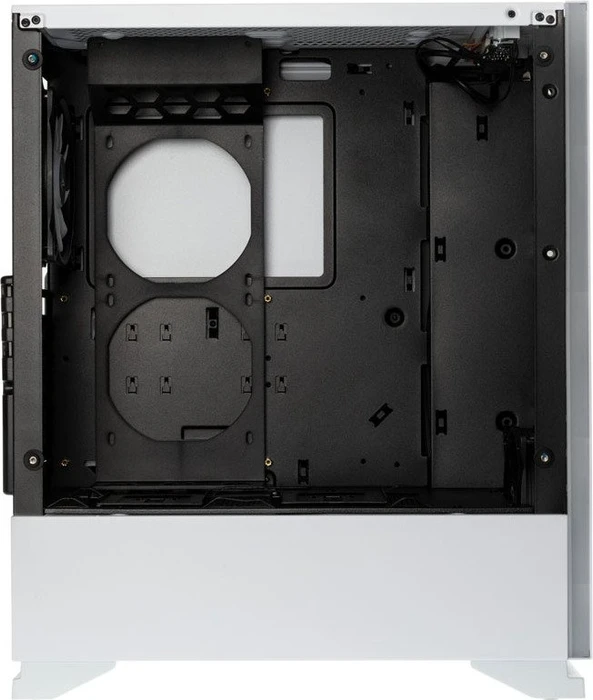 Zalman S5, weiß, Glasfenster
