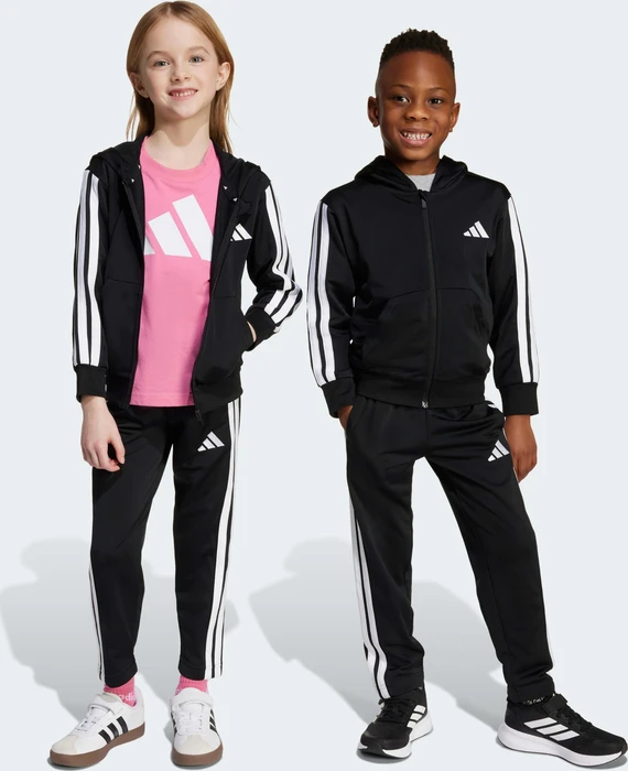 adidas Essentials Trainingsanzug schwarz/weiß (Junior)