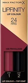 Max Factor Lipfinity Lip Colour 24h Lippenstift 108 frivolous, 4.2ml
