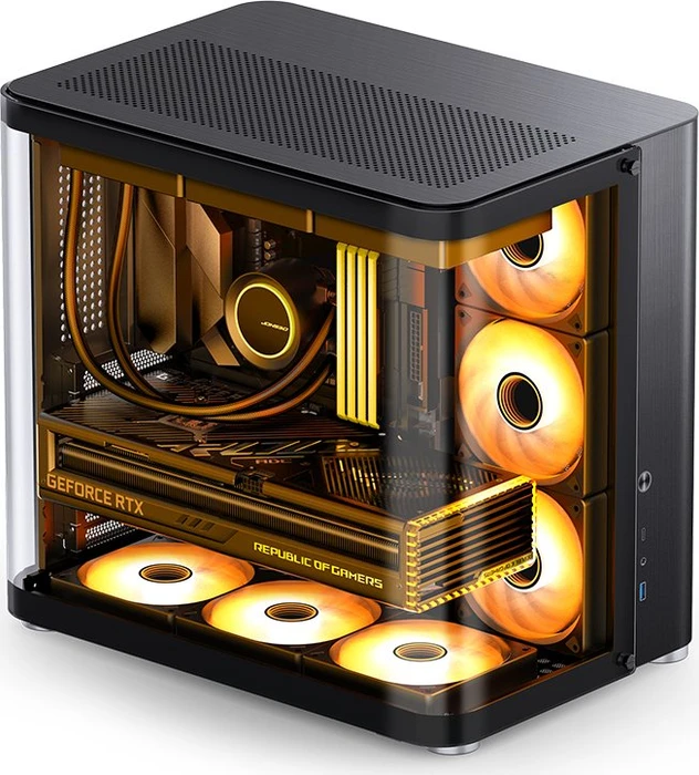 Jonsbo TK-2 2.0 Black, Glasfenster