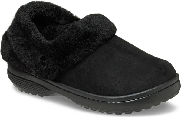 Crocs Classic Unfurgettable Vegan Suede Clog schwarz