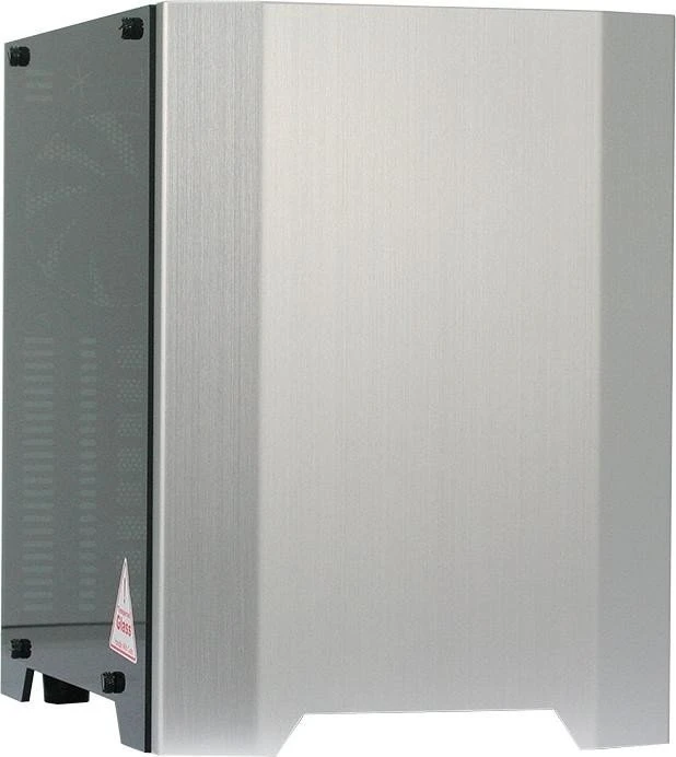 Jonsbo W2 silber, Glasfenster