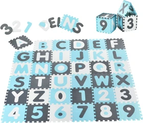 Juskys Spielmatte Puzzle 189x189cm 36-tlg. blau