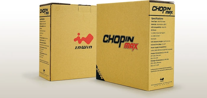 In Win Chopin Max Titanium Grey, Mini-ITX, 200W