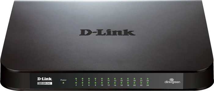 D-Link GO Easy Desktop Gigabit Switch, 24x RJ-45