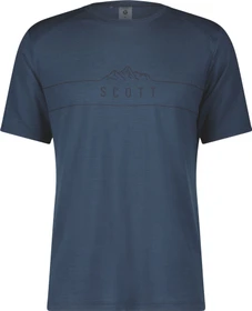 Scott Defined Merino Trikot kurzarm metal blue (Herren)