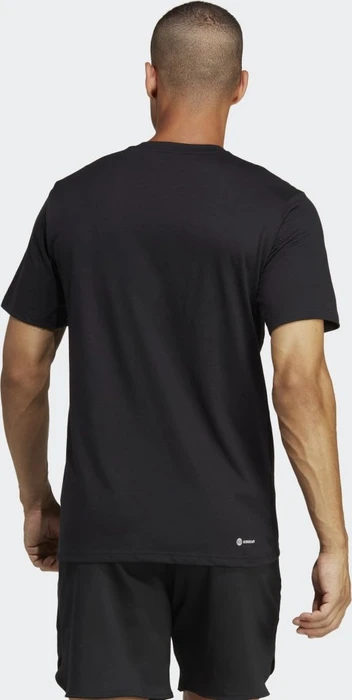 adidas Train Essentials Seasonal Logo Training Funktionsshirt kurzarm schwarz (Herren)