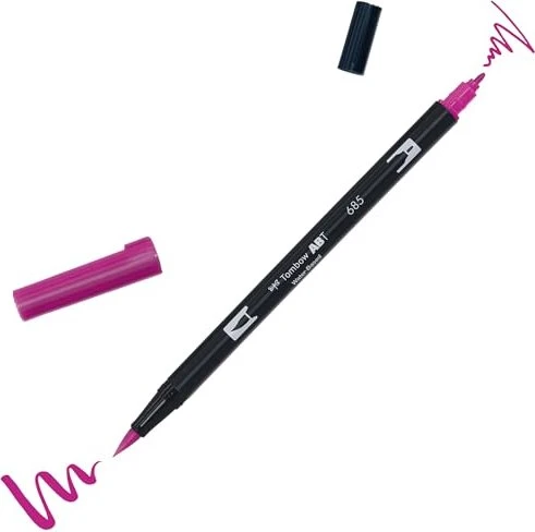 Tombow ABT Dual Brush Pen deep magenta
