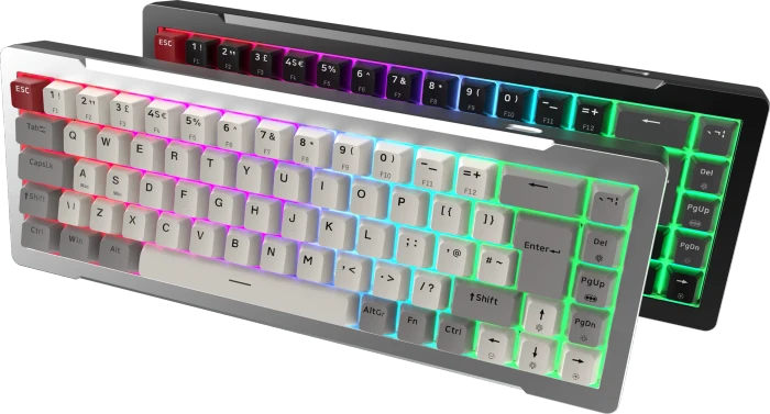 Raijintek MGA-68 Magnetic Switch Keyboard, schwarz, LEDs RGB, Hejin Magnetic Yellow, USB, DE