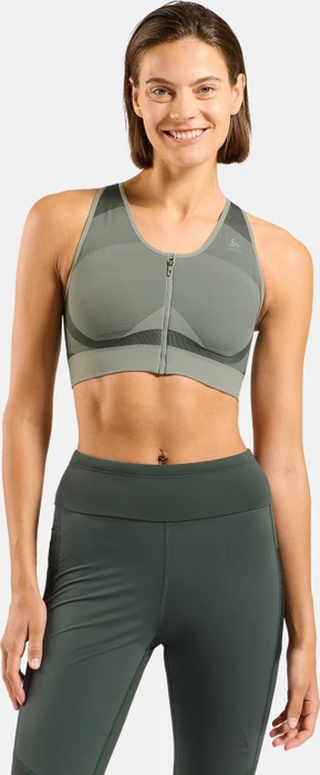 Odlo Seamless High mit Reißverschluss Sport-BH urban chic/shadow (Damen)